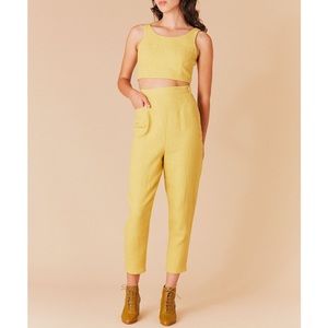 SOLD/ Samantha Pleet • shield pants in sunflower